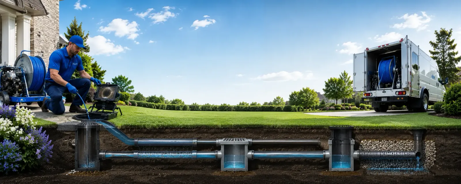 Outdoor drain cleaning information for Harrison Valley, PA